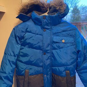 Versace Boys Winter Coat- Blue, size 10/12